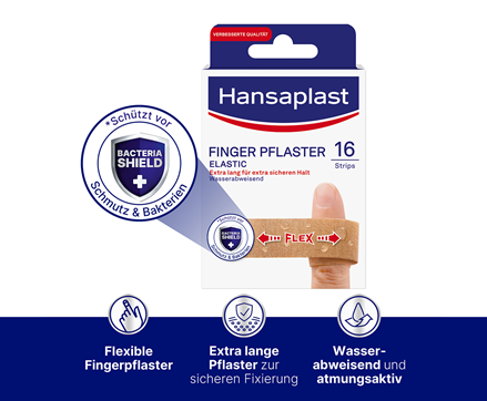 Hansaplast Fingerstrips mit Bacteria Shield