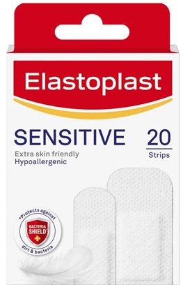Packshot of Elastoplast Sensitive Plaster 20 Strips