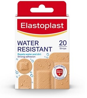 Packshot of Elastoplast Water Resistant 20 strips